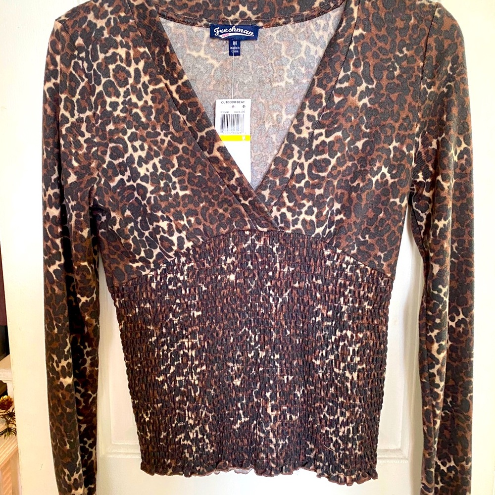 Leopard Cropped Top